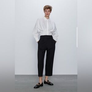 Zara Black High-Waist Trousers